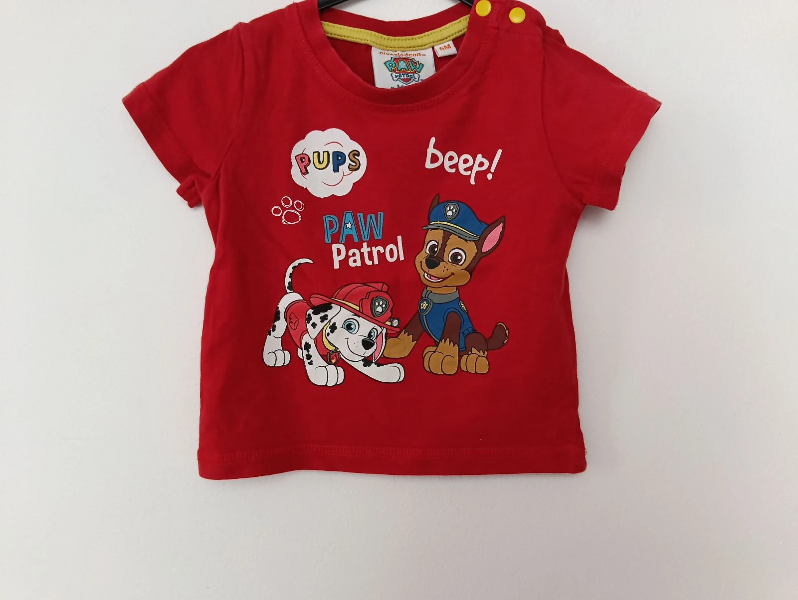 Tee-shirt Pat patrouille 6 MOIS 